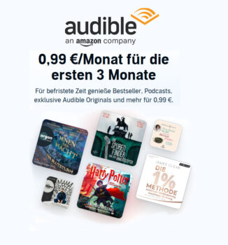 Audible – 3 Monate für 0,99€ pro Monat