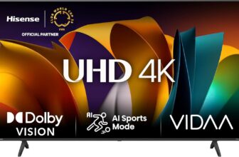 Hisense 43E6NT 108cm (43 Zoll) Fernseher für 229 Euro