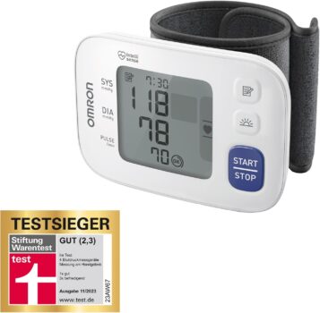 OMRON RS4 – Handgelenk-Blutdruckmessgerät für 39,99 Euro