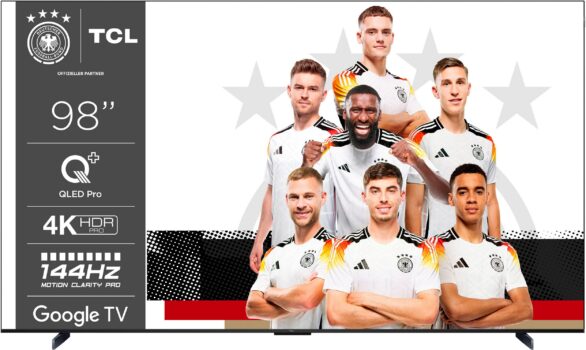 TCL98C61BX7 QLED-Fernseher (98 Zoll) für 1.274,15 Euro