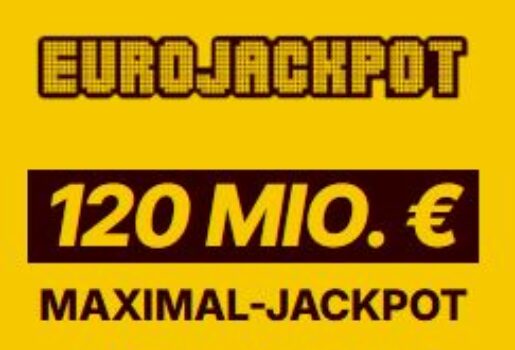*120 Mio € Jackpot* Lotto24 –  2 Felder Eurojackpot für 0,50€ statt 5,20€