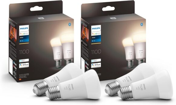 Philips Hue White E27 Lampe (4er Pack) für 28 Euro