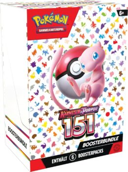 Pokémon Karmesin & Purpur – 151 Booster Bundle (6 Booster) für 29,94 Euro