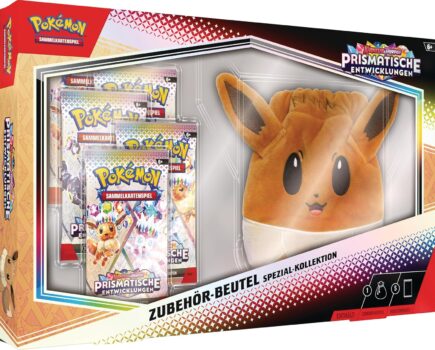 Pokémon Karmesin & Purpur – Prismatische Entwicklungen: Zubehör-Beutel für 34,99 Euro