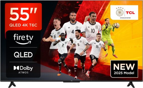TCL 55T6C 55 Zoll QLED 4K HDR Fernseher für 379 Euro