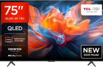 TCL 75T8C 75 Zoll QLED 4K HDR UHD Fernseher für 669 Euro