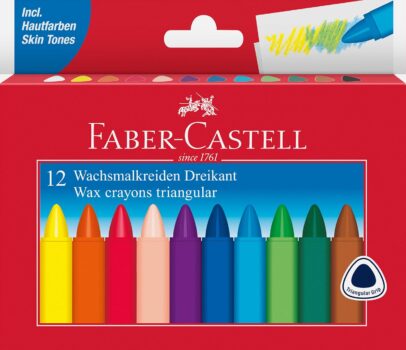 FABER-CASTELL 120010 – Dreikant Wachsmalstifte (12er Set) für 3,32 Euro