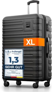 Travely Polycarbonat Koffer (77cm, 100L) fĂŒr 101,99 Euro