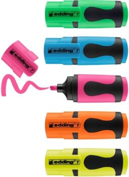 7 Mini edding Textmarker – Neon-Farben für 2,29 Euro