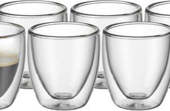 6er-Set WMF Kult – doppelwandige Espresso-Tassen (80ml) für 24,99 Euro