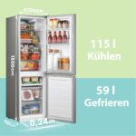 Comfee RCB169DS3 Kühlschrank mit Gefrierfach für 269,97 Euro