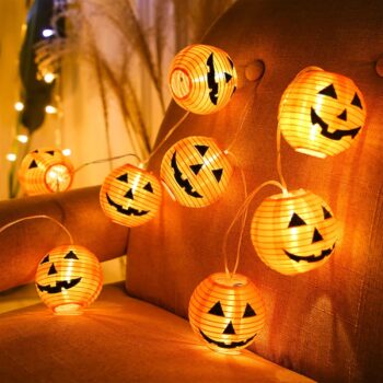 Jsdoin Halloween-Lichterkette mit Kürbissen (4m) für 5,09 Euro