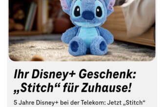 [Telekom Magenta Moments] Disney Stitch Kuscheltier gratis