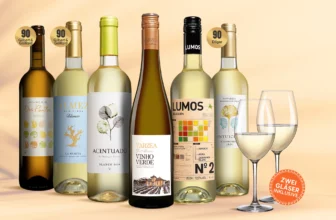 Vinos Blanco Paket – 6 Weißweine + 2 Gläser für 25,99 Euro (statt 49 Euro)