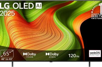 LG OLED65B59LA 65 Zoll (165 cm) 4K OLED AI TV für 999 Euro