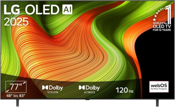 LG OLED77B59LA 77 Zoll (195 cm) 4K OLED AI TV für 1.499 Euro