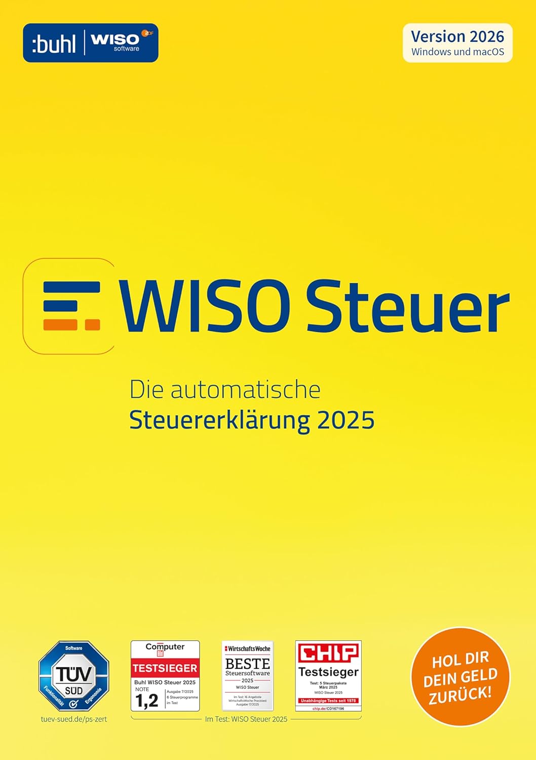 WISO STEUER 2026 visual data 2