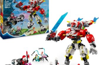 LEGO DREAMZzz Set „Coopers Tiger-Mech und Zero’s Hot Rod Auto“ (71497) für 49,99 Euro