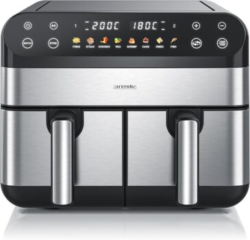 Arendo Heißluftfritteuse (9L) mit 2 Kammern für 89,91€