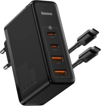 Baseus USB-C Ladegerät (100 W) mit 4 Ports für 25,99 Euro