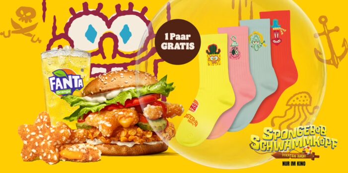 BurgerKing – Gratis SpongeBob Socken zum Menü