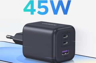 UGREEN 45W USB-C Ladegerät (3-Port, GaN, PPS) für 12,99 Euro