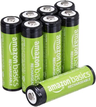 8er-Pack Amazon Basics wiederaufladbare AA-NiMH-Batterien (2000 mAh)