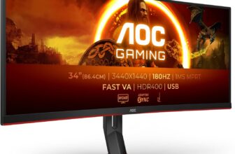 AOC Gaming CU34G2XPD – 34″ WQHD Curved Gaming Monitor für 289 Euro