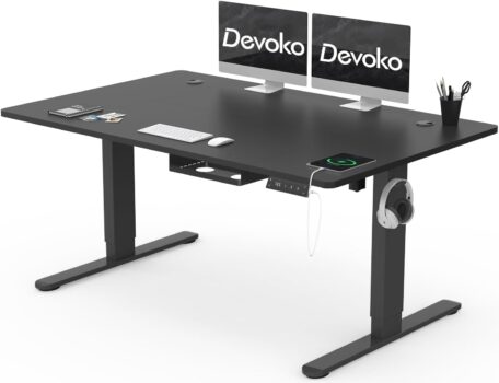 Devoko – höhenverstellbarer Schreibtisch (140×80 cm) für 135,99 Euro