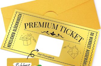 Goldenes Ticket Geburtstagskarte für 3,99 Euro