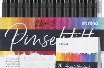 int!rend 24 Aquarellstifte Set inkl. Pinsel für 9,89€