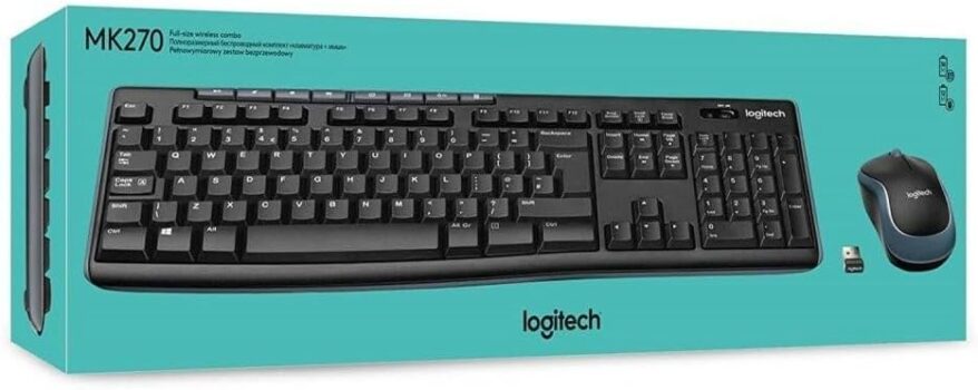 Logitech MK270 kabelloses Tastatur & Maus-Set für 14,72 Euro