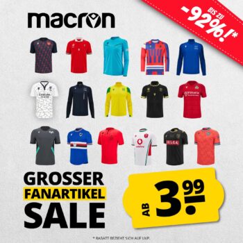 macron Fanartikel-Sale – bis zu 92% Rabatt