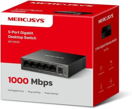 Mercusys MS105GS 5-Ports Gigabit Netzwerk-Switch für 9,90 Euro