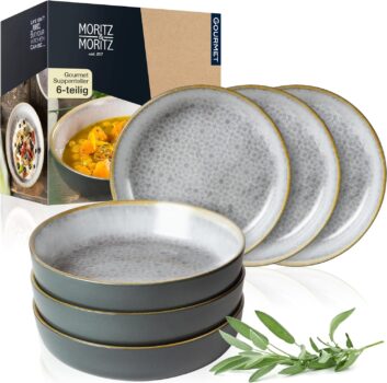 Moritz & Moritz TERRA 6-teilige Suppenteller-Set für 19,99 Euro