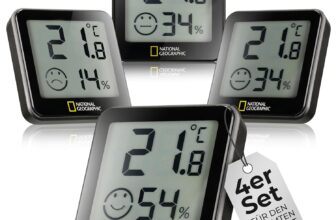 National Geographic Hygrometer & Thermometer (4er Set) für 14,49 Euro