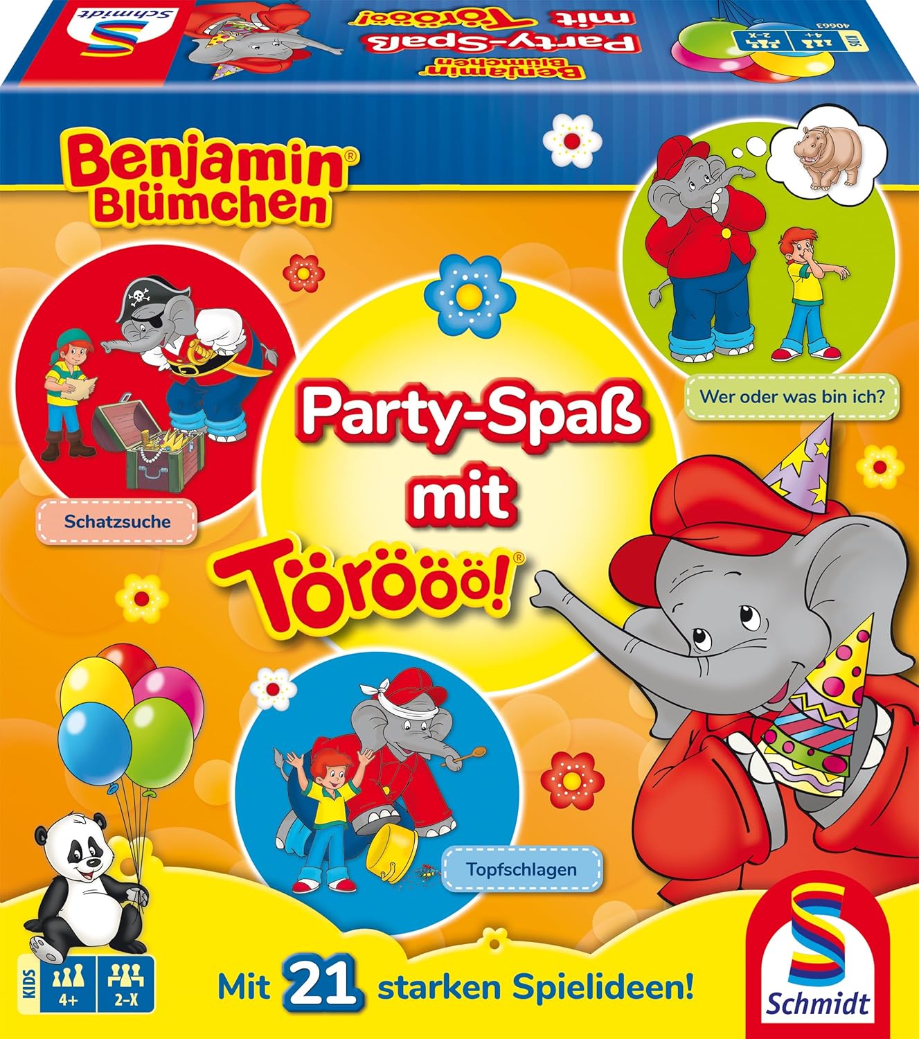 Schmidt Spiele 40663 – Benjamin Blümchen, Party-Spaß mit Törööö! für 5
