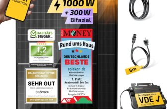 Solakon 1000W Balkonkraftwerk für 269,99 Euro