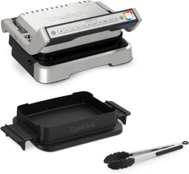 Tefal OptiGrill 4in1 Kontaktgrill mit Backschale (GC776D10) für 199,99 Euro