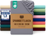 Utopia Bedding Spannbettlaken (140×200 cm) für 7,95 Euro