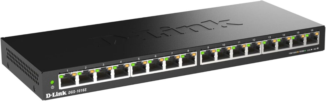 D-Link DGS-1016S 16-Port Gigabit Switch für 38,25 Euro