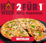 Domino’s: 2 für 1 auf alle Traditional Pizzen