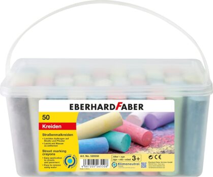 Eberhard Faber Straßenkreide-Eimer (50 Stück) für 6,99 Euro