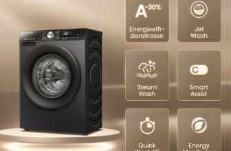 Hisense WF3S8043BB3 Waschmaschine (8 kg) für 349 Euro