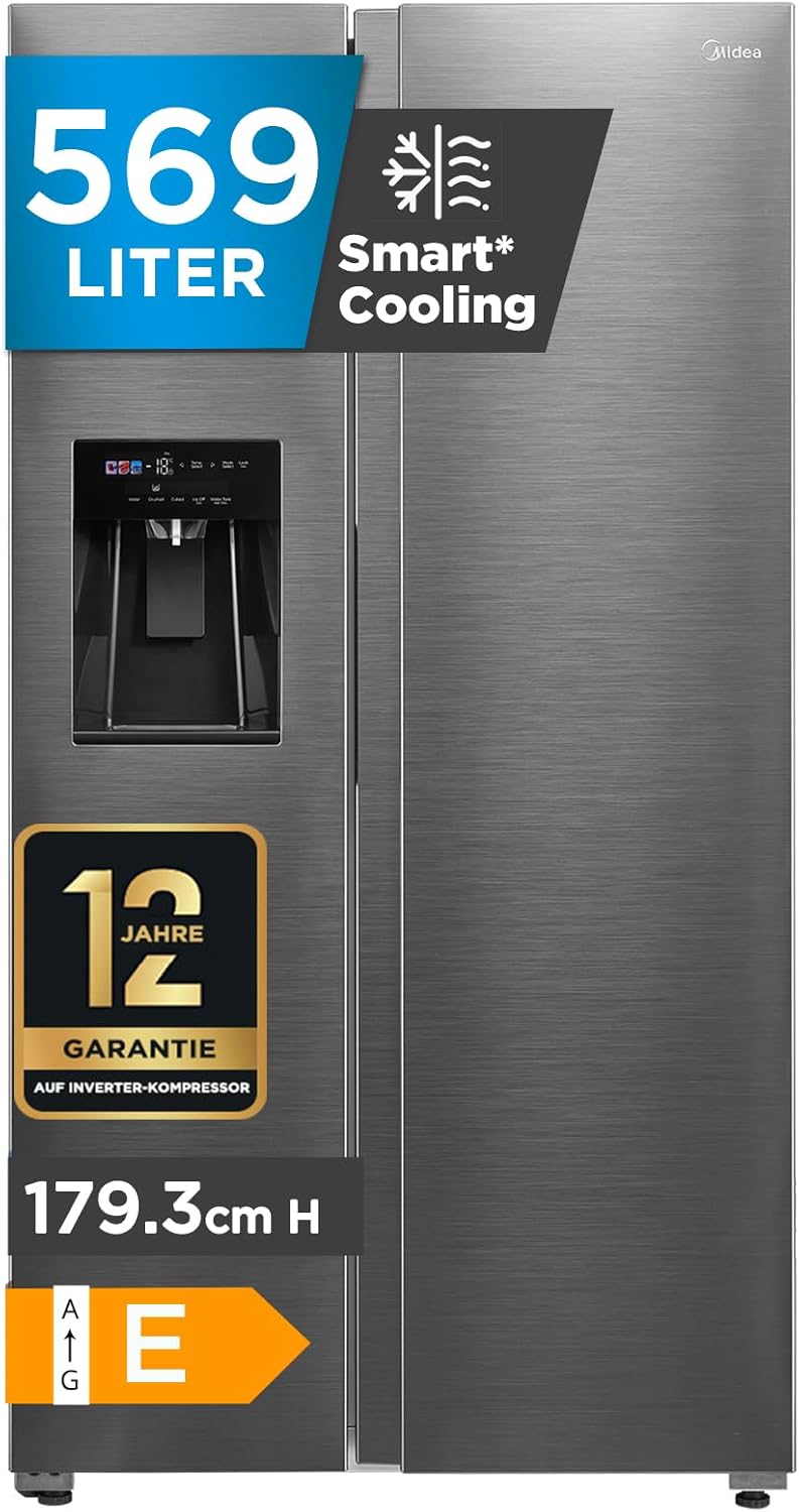 Midea Side-by-Side Kühl-Gefrierkombination (MDRS761MIE46) für 809,98 ...