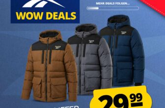 Reebok Parka Puffer Herren-Winterjacke (RBO14970) für 29,99 Euro