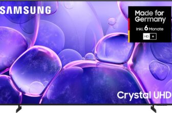 Samsung Crystal UHD U8079F (65 Zoll) 4K Smart TV für 449 Euro