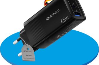 sonero USB-C Ladegerät 65W (3-Port GaN) für 8,95 Euro