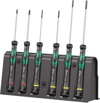 Wera Elektroniker-Schraubendrehersatz 2035/6 A + Rack (6-teilig) für 20,56 Euro