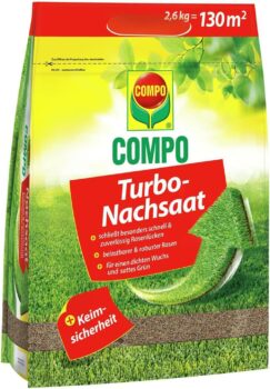 COMPO Turbo Nachsaat Rasensamen (2,6 kg) für 21,99 Euro